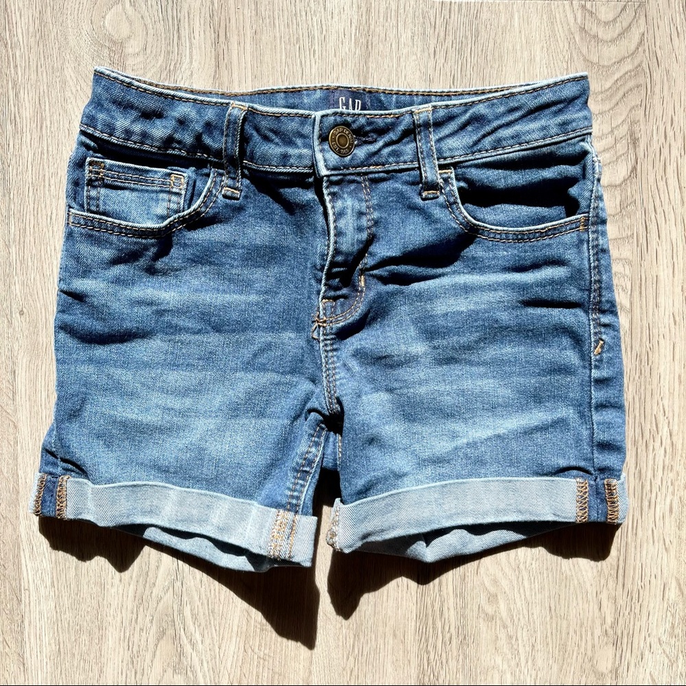 🔥 Gap Kids Girls Stretch Midi Jean Shorts 10